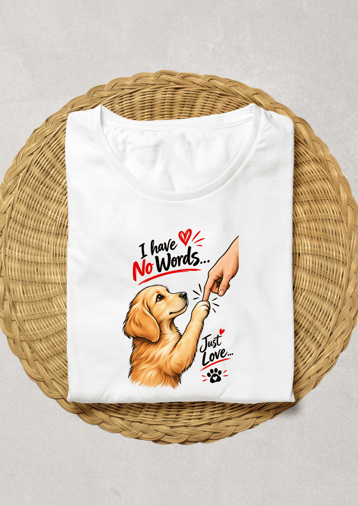 No Words Just Love T-Shirt | Cute Dog Lover T-Shirt