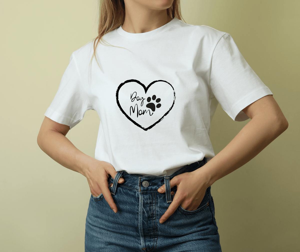 Minimalist Dog Paw Print T-Shirt – Cute Pet Lover Design