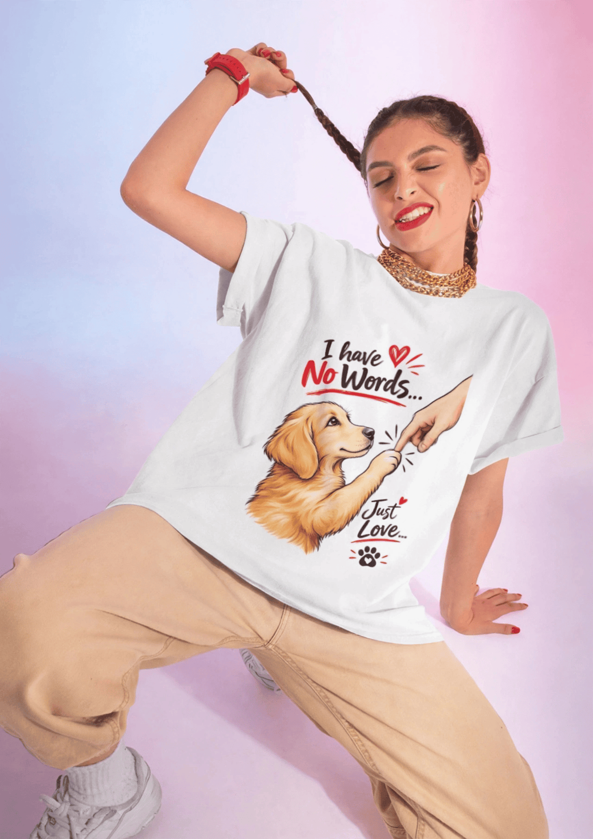 No Words Just Love T-Shirt | Cute Dog Lover T-Shirt