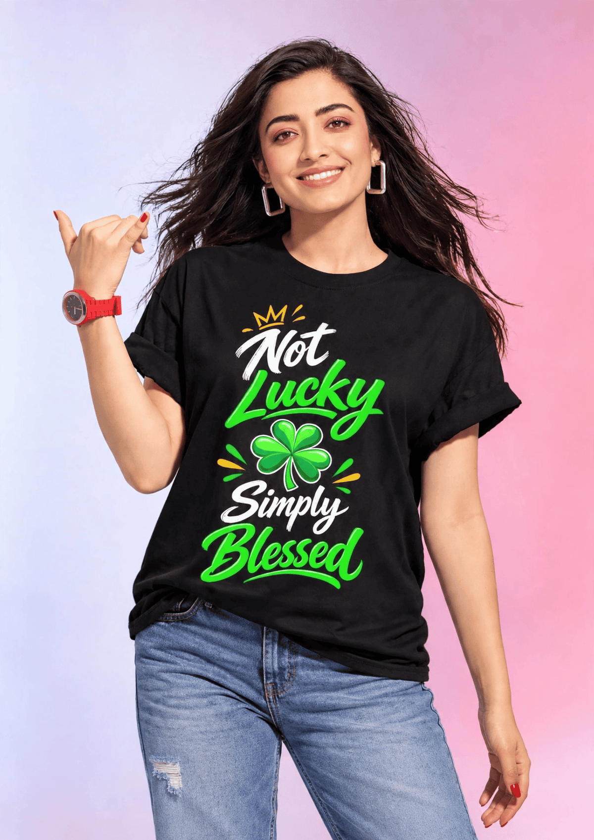 Not Lucky, Simply Blessed 🍀 | Women T-Shirt