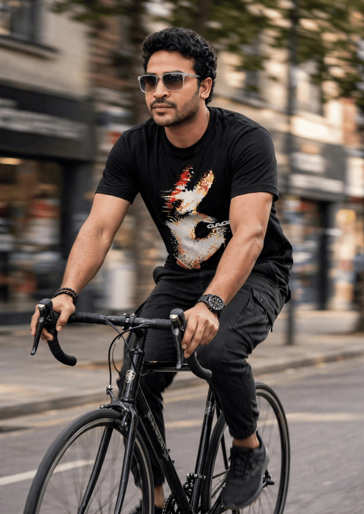 GAGME Graphic Printed T-Shirt for Men | Stylish Black T-Shirt