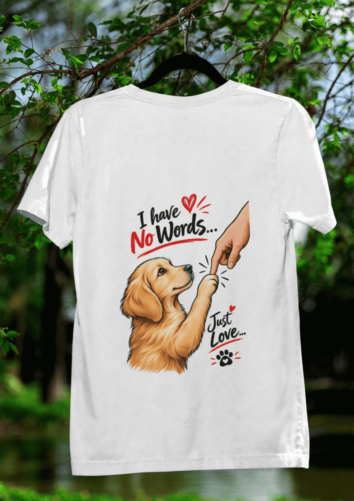 No Words Just Love T-Shirt | Cute Dog Lover T-Shirt
