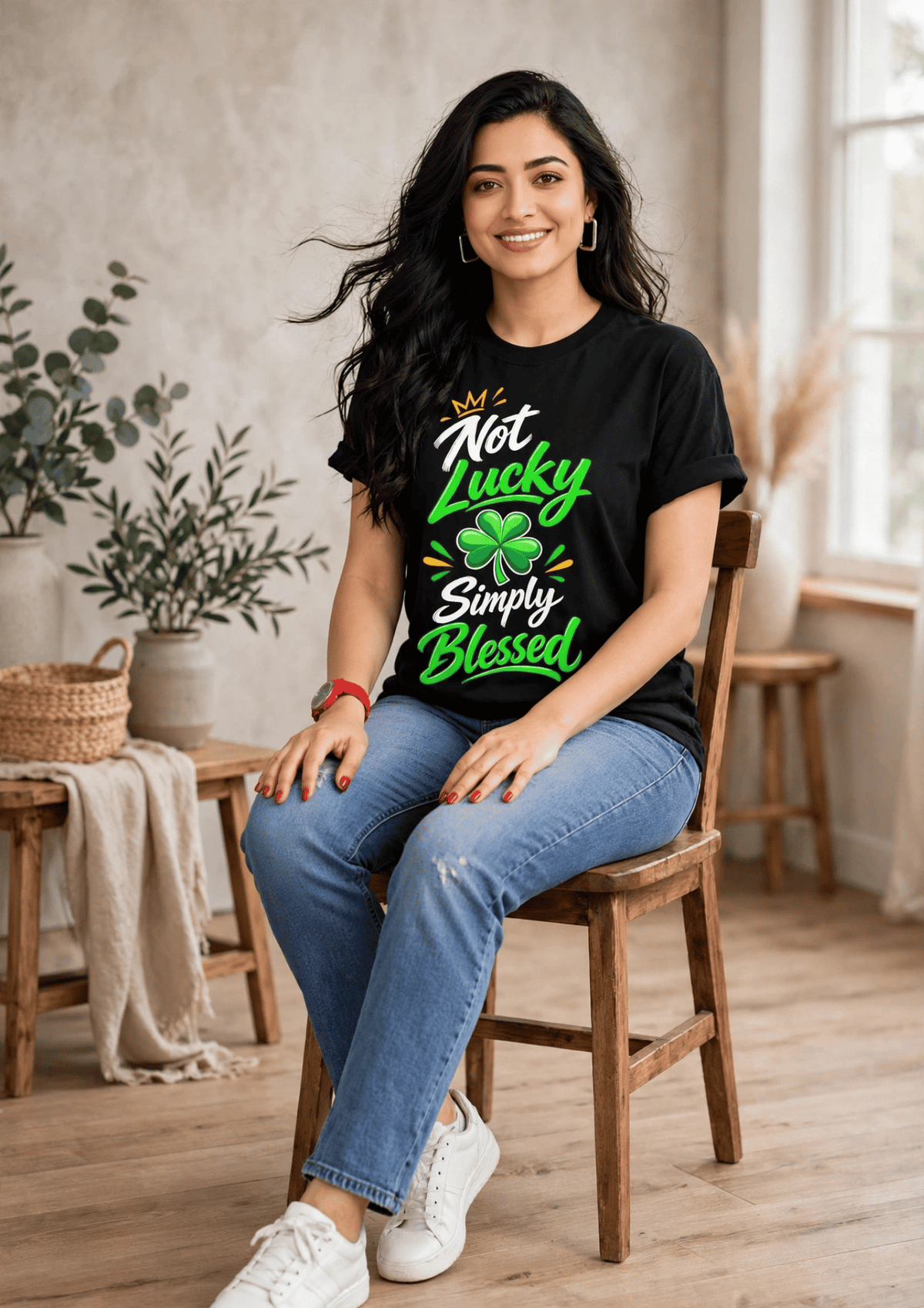 Not Lucky, Simply Blessed 🍀 | Women T-Shirt