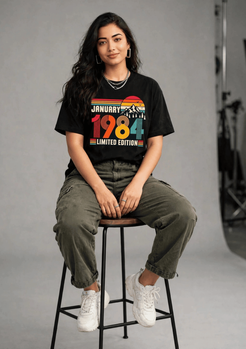 JANUARY 1984 Retro Vintage Graphic T-Shirt | Limited Edition Streetwear
