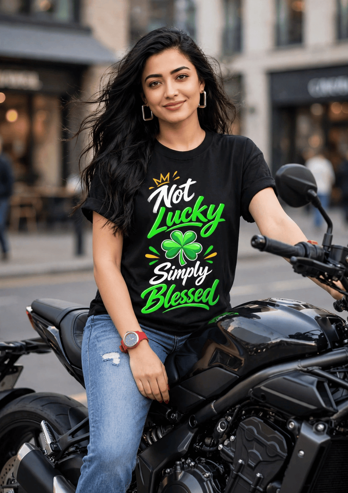 Not Lucky, Simply Blessed 🍀 | Women T-Shirt