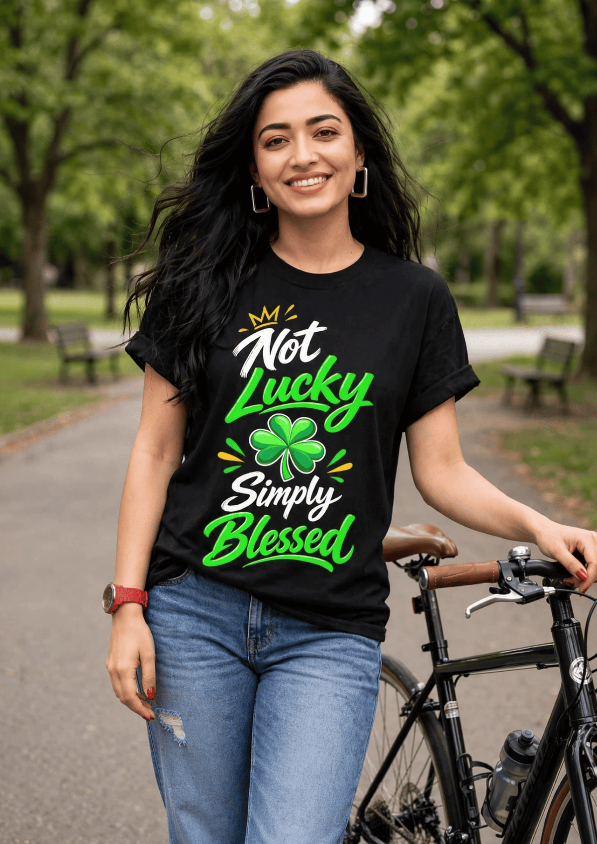Not Lucky, Simply Blessed 🍀 | Women T-Shirt