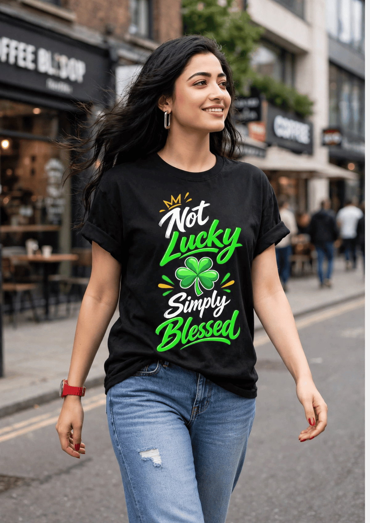 Not Lucky, Simply Blessed 🍀 | Women T-Shirt