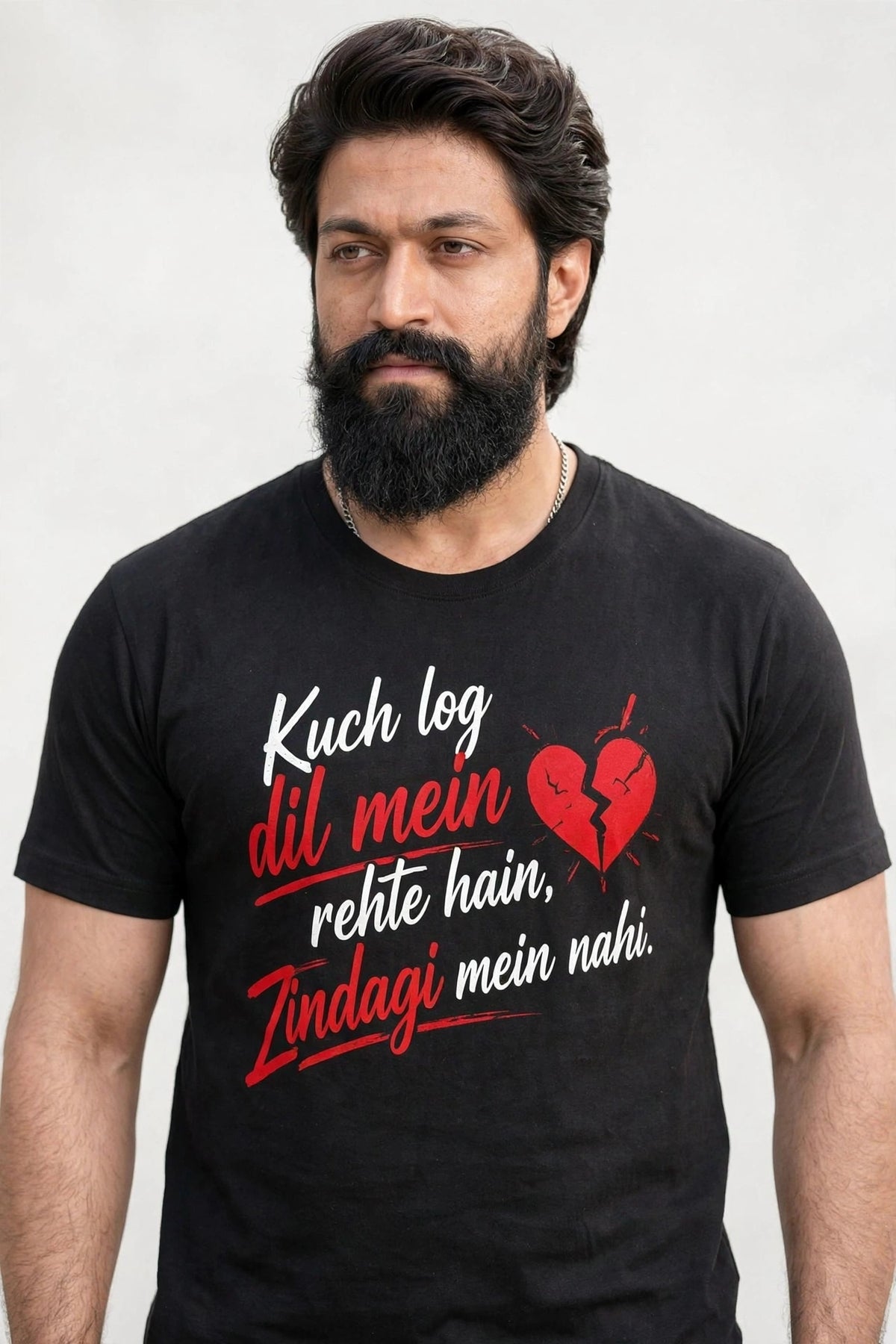 “Kuch Log Dil Mein Rehte Hain” | Stylish Regular Fit T-Shirt