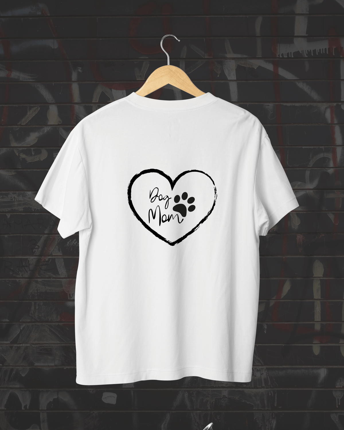 Minimalist Dog Paw Print T-Shirt – Cute Pet Lover Design