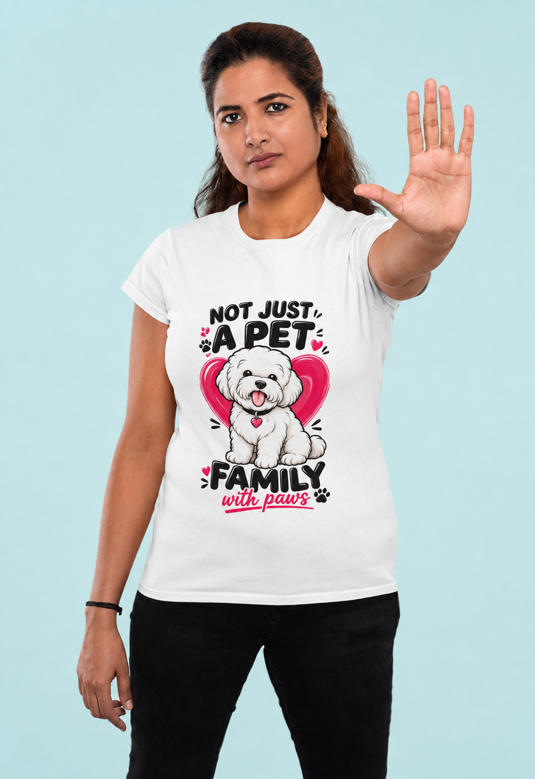 Not Just a Pet – Family With Paws  | Women’s Graphic T-Shirt